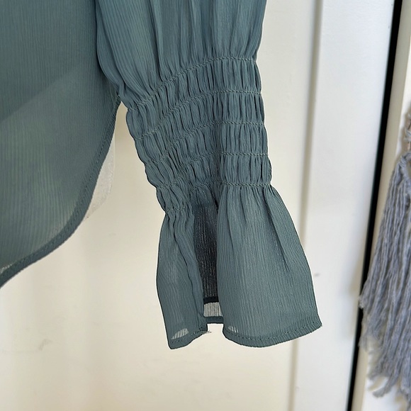 Ann Taylor Ruffle High Neck Top - Picture 4 of 14